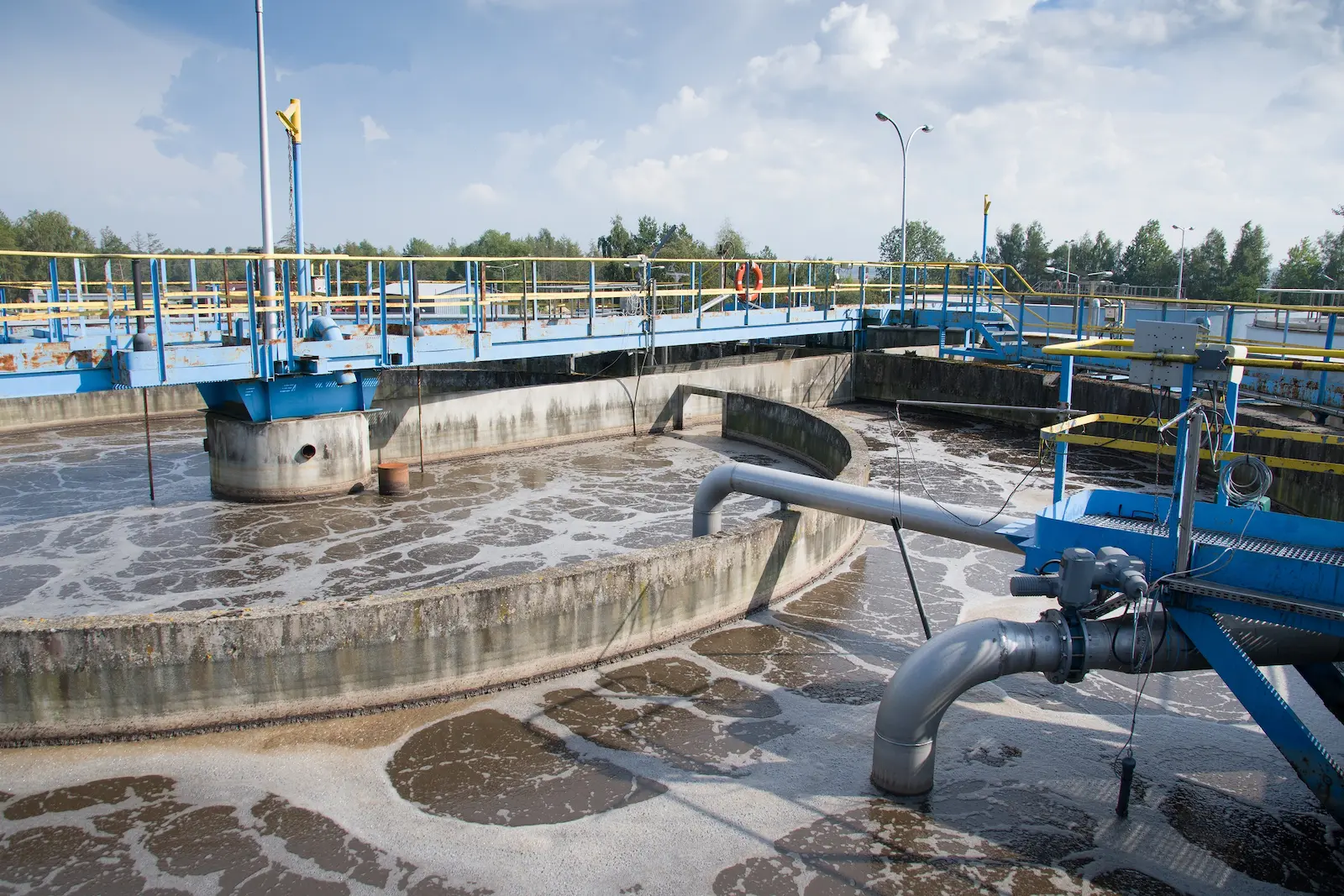 Clarification equipment used in municipal water treatment projects
